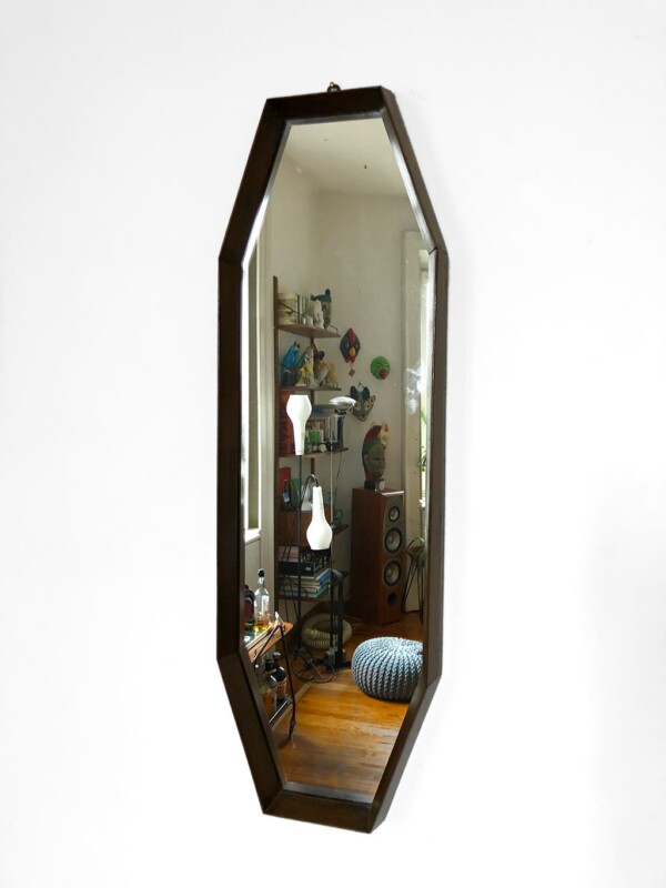 Specchio ottagonale teak _ sp054