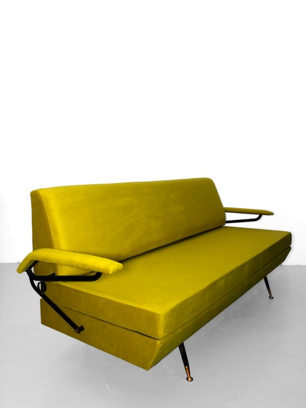 Mid-century Italian Modern Sofa Day Bed _ div006