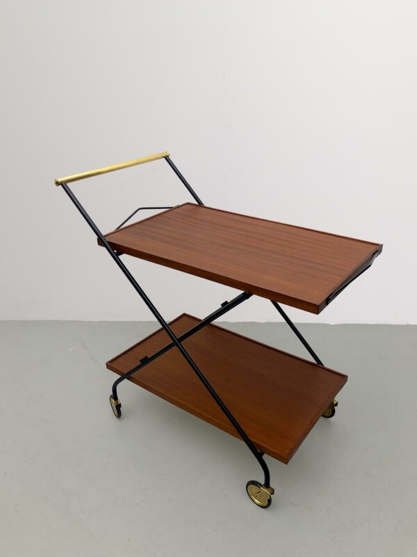 Italian mid-century serving bar cart  _  TA022
